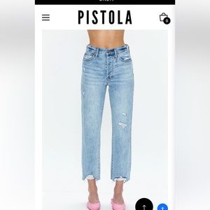 Pistola High Rise Cigarette Cropped Jeans